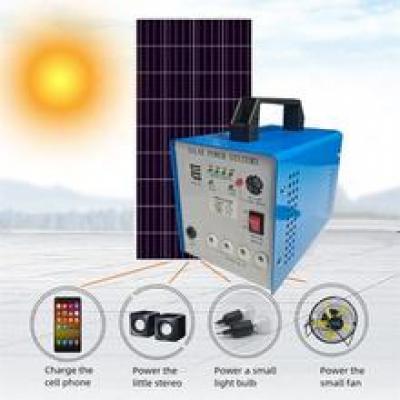 Africa 66Wh Battery Capacity 10W Solar Panel Energy Storage Power Station System